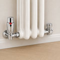TradeRad Chrome Corner Thermostatic Radiator Valve Pack