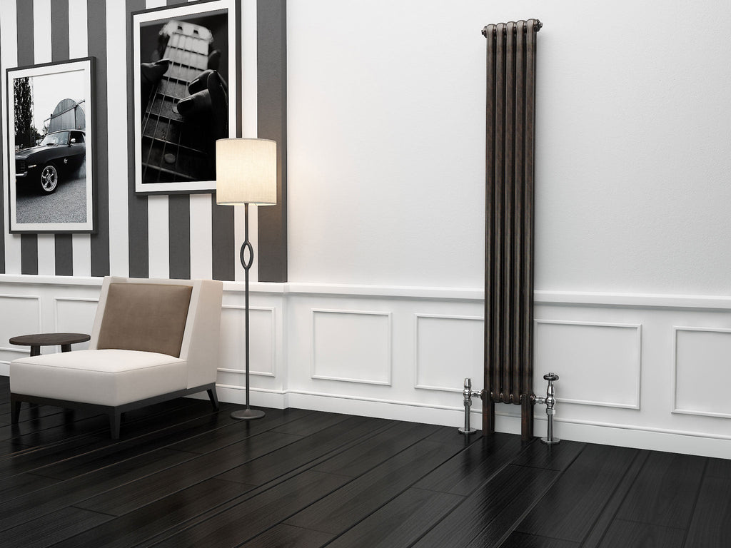 Eastgate Lazarus Raw Metal Lacquer Vertical 2 Column Radiators