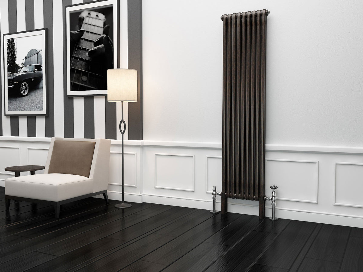 Eastgate Lazarus Raw Metal Lacquer Vertical 2 Column Radiators