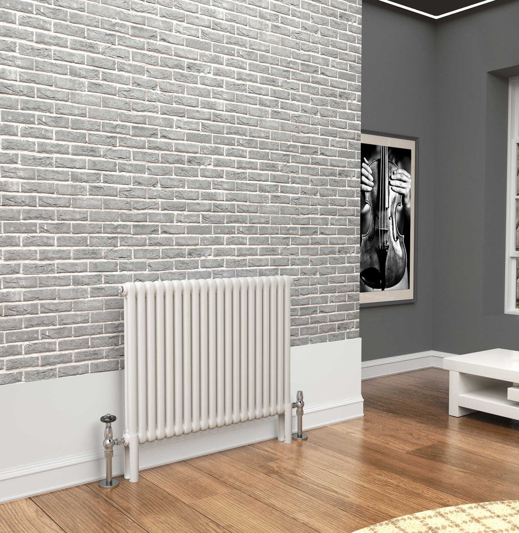 Traderad Premium White 2 Or 3 Column Horizontal Radiators