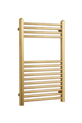Kartell 22mm Straight Towel Rail 500mm x 800mm - Brushed Brass