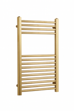 Kartell 22mm Straight Towel Rail 500mm x 800mm - Brushed Brass