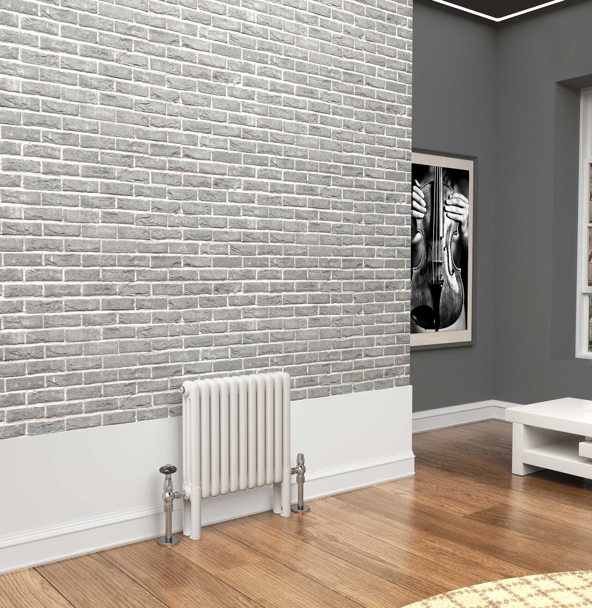 Traderad Premium White Horizontal 2/3/4 Column Radiators