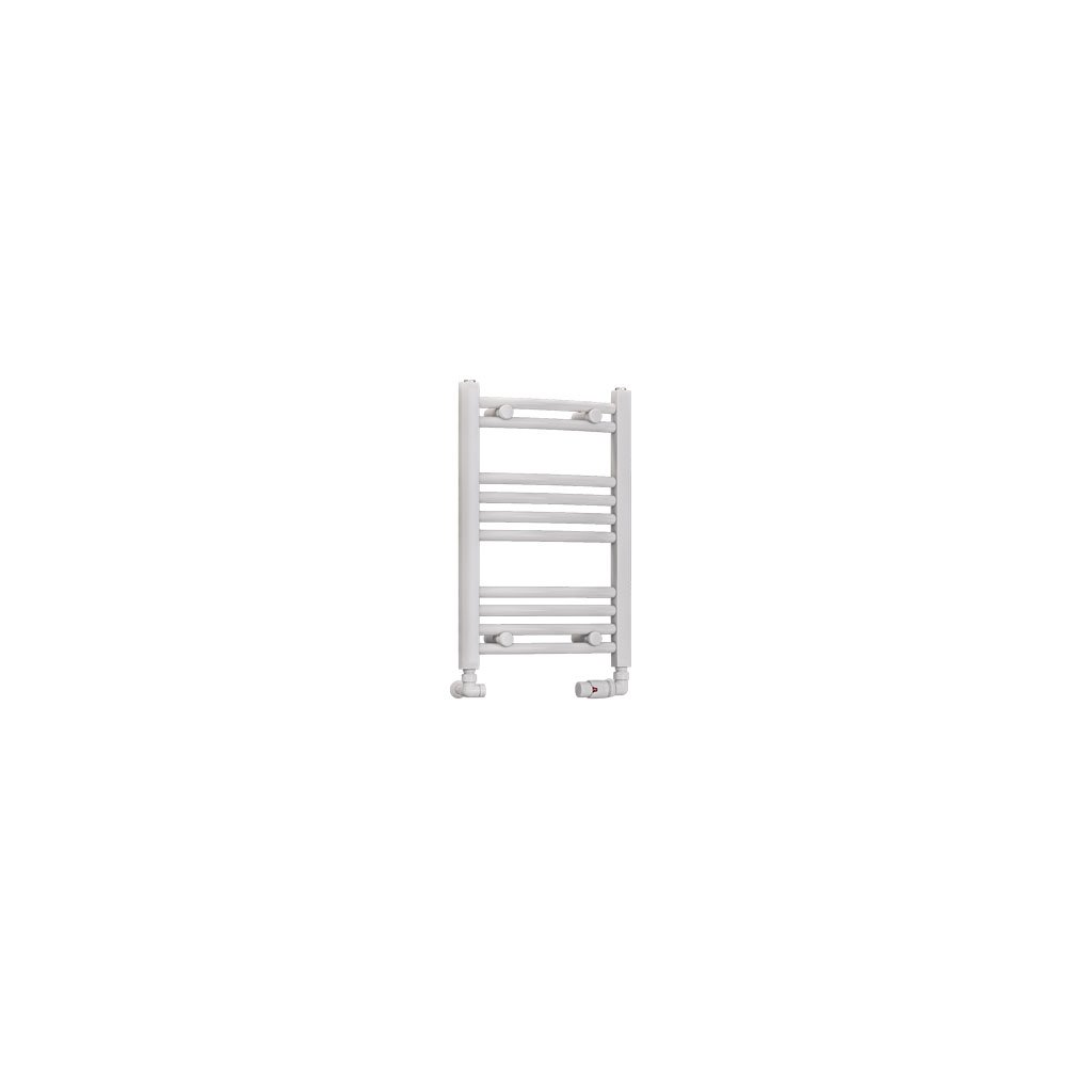 Eastbrook Wendover Curved Multirail Steel White Heated Towel Rails