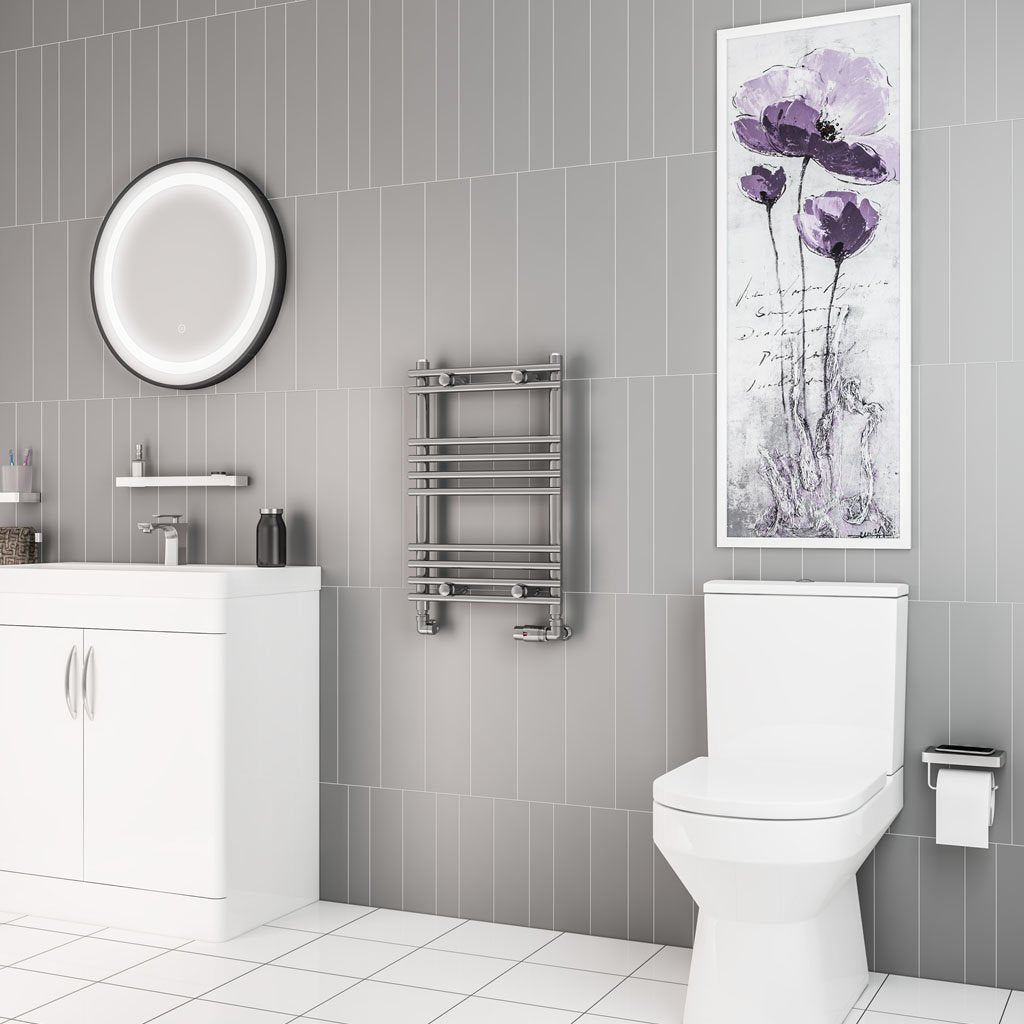 Eastbrook Biava Tube on Tube Steel Chrome Heated Towel Rails