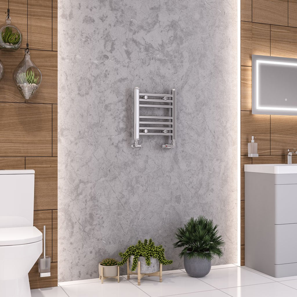 Eastbrook Wendover Straight Multirail Chrome Heated Towel Rails