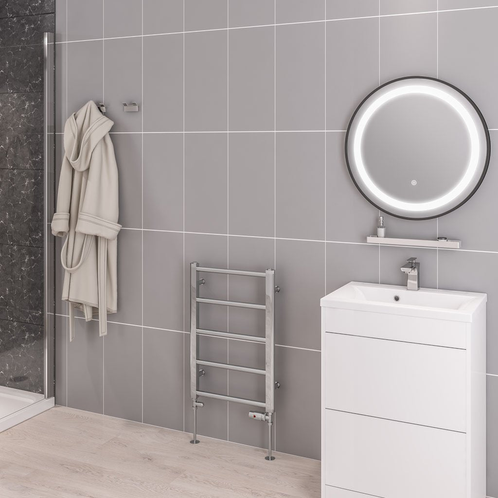 Eastbrook Tuscan Steel Straight Chrome Multi Heated Towel Rails