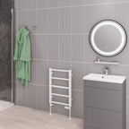 Eastbrook Tuscan Steel Straight White Multi Heated Towel Rails