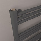 Eastbrook Wendover Straight Multirail Steel Matt Anthracite Heated Towel Rails