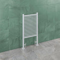 Eastbrook Vieste Steel White Floor Standing Heated Towel Rail 1000Mm H X 545Mm W - Central Heating
