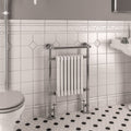 Eastbrook Isbourne Chrome Traditional Heated Towel Rail 940Mm H X 600Mm W - Central Heating