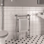 Eastbrook Isbourne Chrome Traditional Heated Towel Rail 940Mm H X 600Mm W - Central Heating