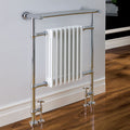 Eastbrook Leadon Chrome Traditional Heated Towel Rail 940Mm H X 700Mm W - Central Heating