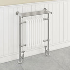 Eastbrook Leadon Chrome Traditional Heated Towel Rail 940Mm H X 700Mm W - Central Heating