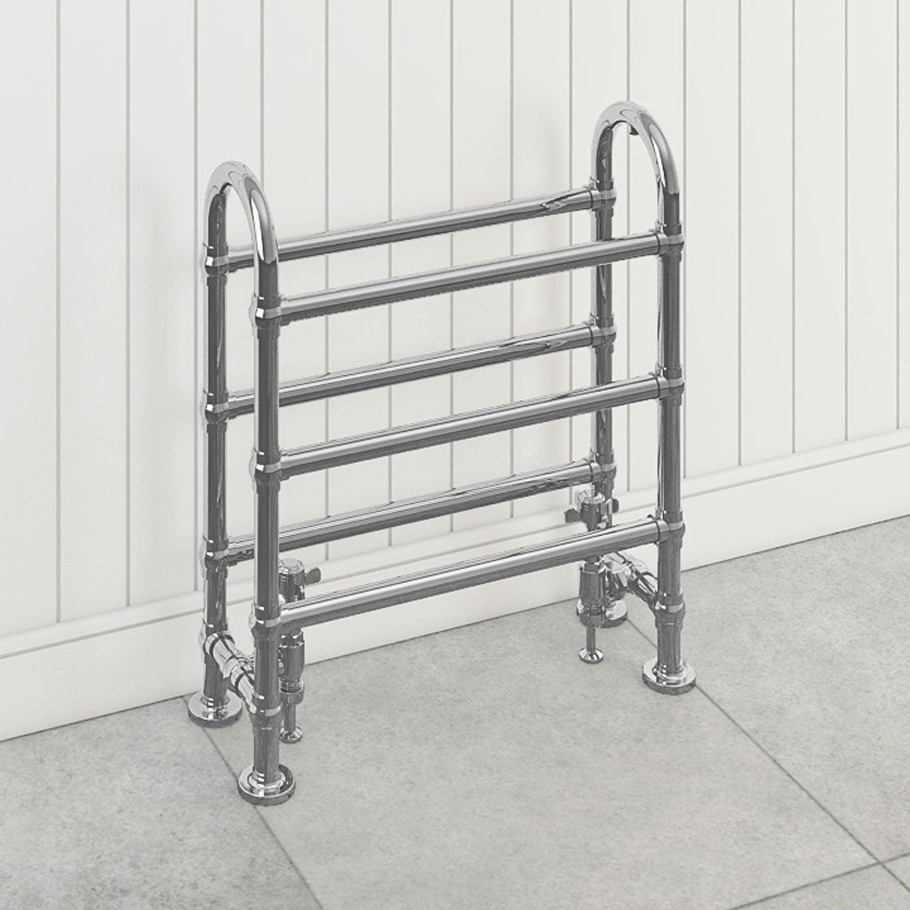 Eastbrook Painswick Chrome Traditional Heated Towel Rail 778Mm H X 686Mm W - Central Heating