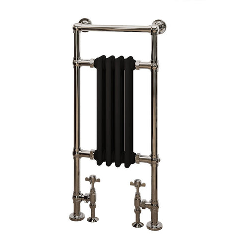 Eastbrook Avon Chrome / Matt Black Traditional Heated Towel Rails