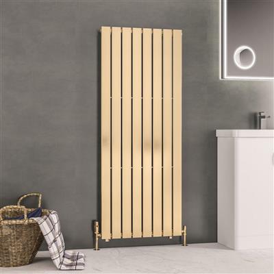 Eastbrook Warrington 1500 x 604 Radiator Type10 Brushed Brass