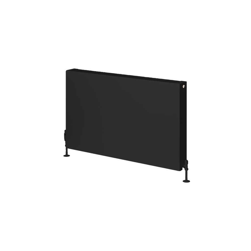 Eastbrook Type 22 Matt Black Flat Panel Horizontal Radiators - Central Heating