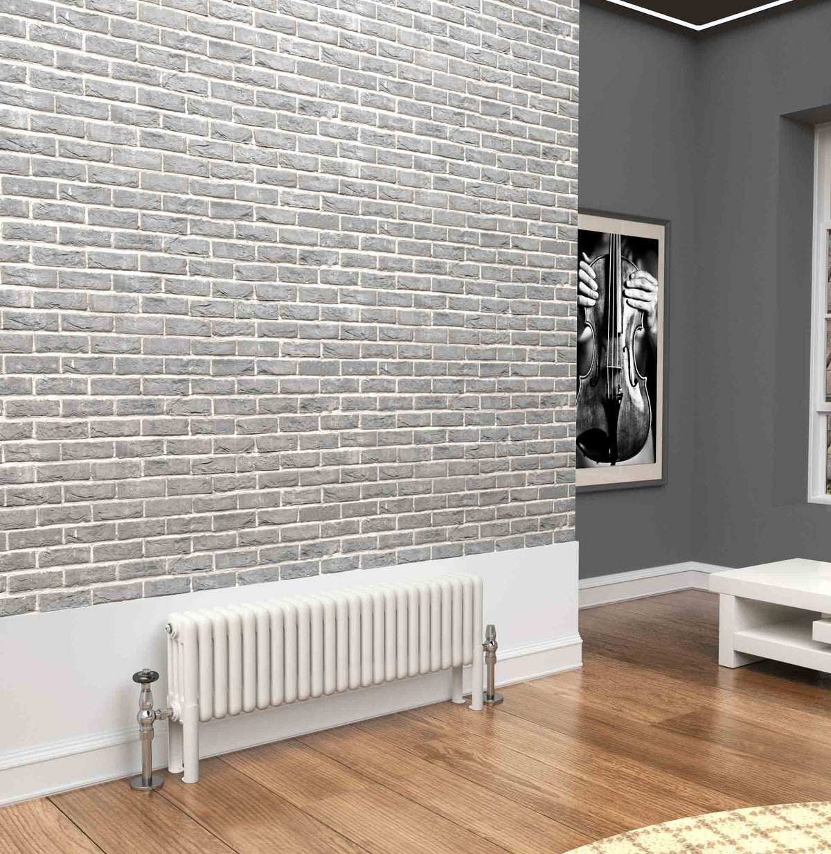 Traderad Premium White Horizontal 2/3 Column Radiators