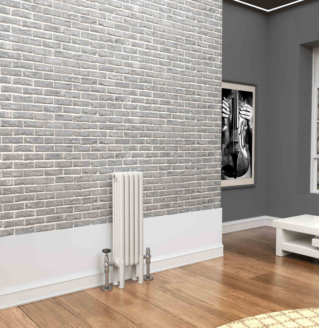 Traderad Premium White 4 Column Horizontal Radiators