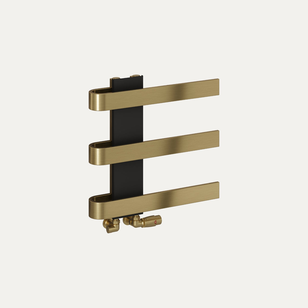 Reina Panaro Mild Steel Towel Rail, Brushed Brass (view 4)