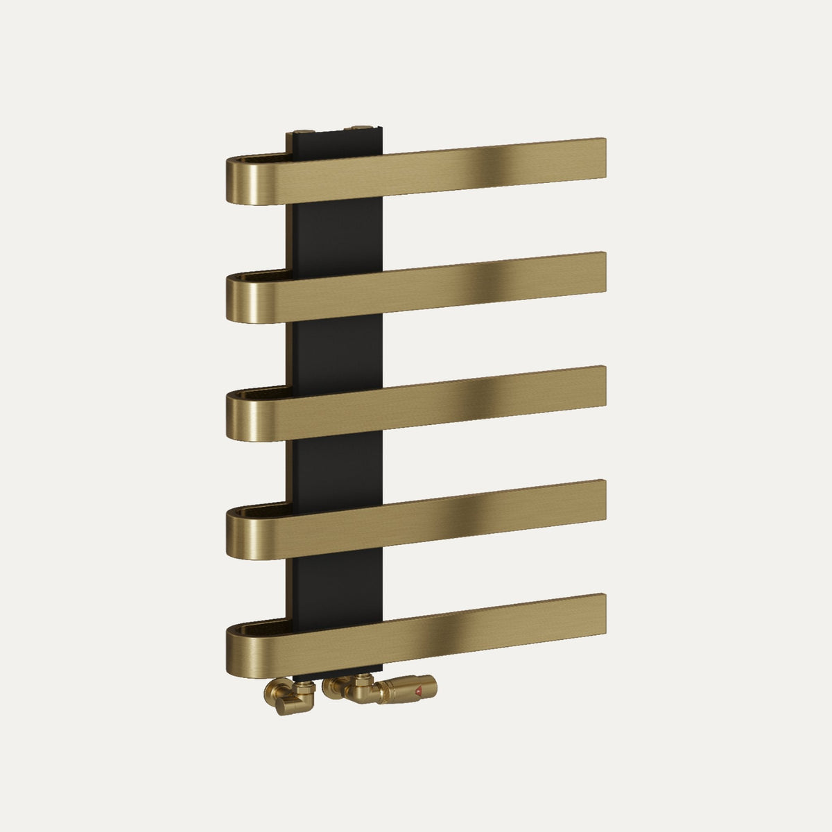 Reina Panaro Mild Steel Towel Rail, Brushed Brass (view 5)