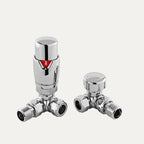 TradeRad Chrome Corner Thermostatic Radiator Valve Pack (view 2)