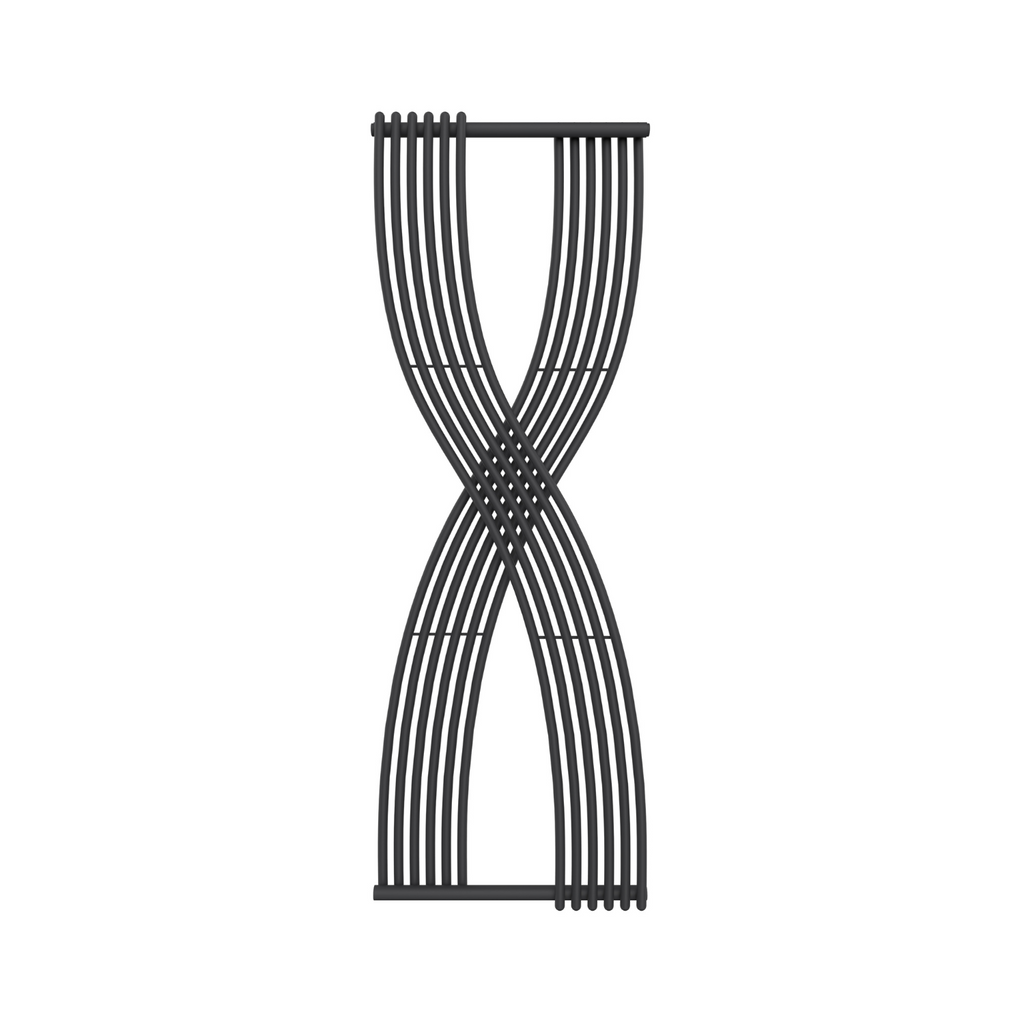 Reina Dimaro Steel Anthracite Vertical Designer Radiator - Central Heating