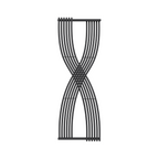 Reina Dimaro Steel Anthracite Vertical Designer Radiator - Central Heating