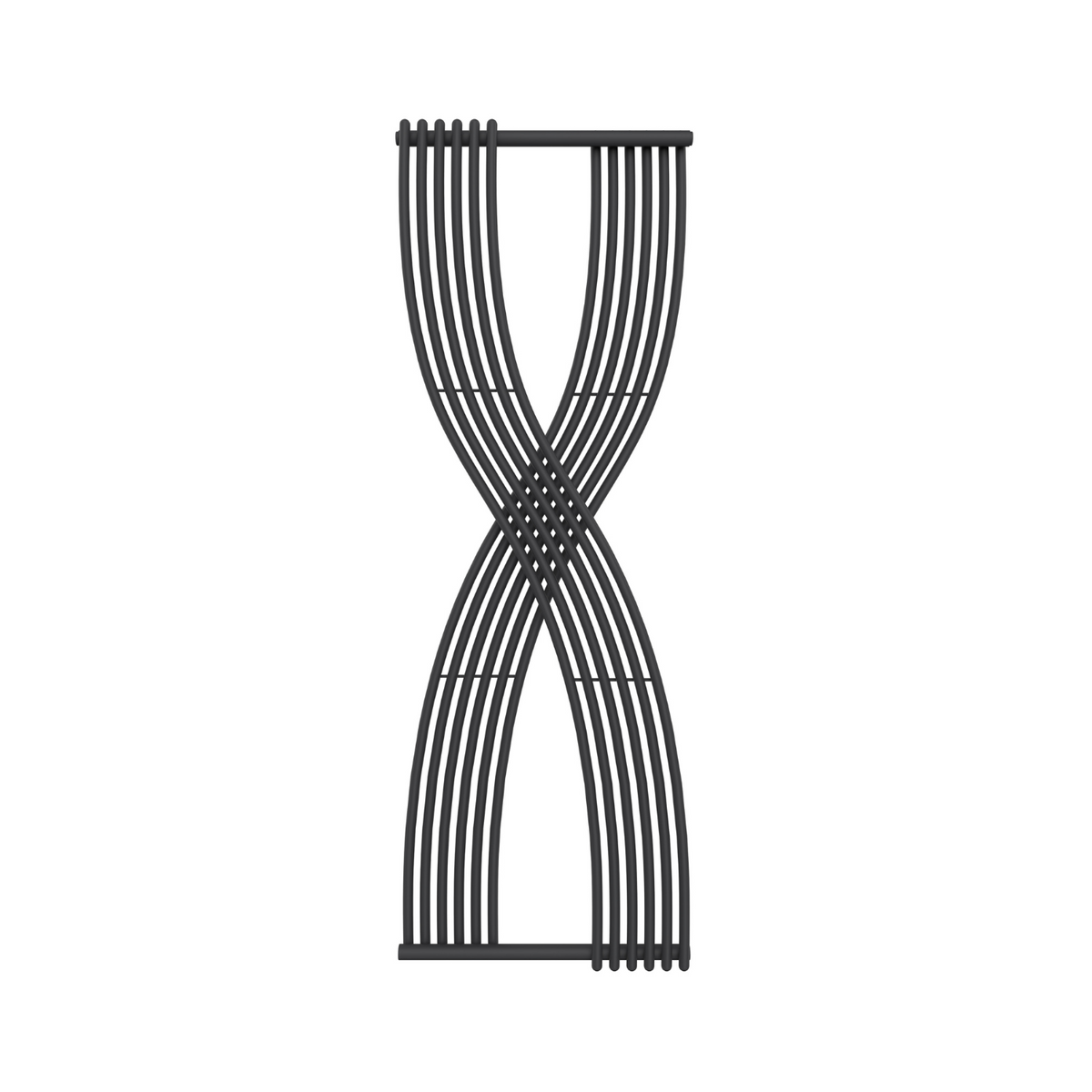 Reina Dimaro Steel Anthracite Vertical Designer Radiator - Central Heating
