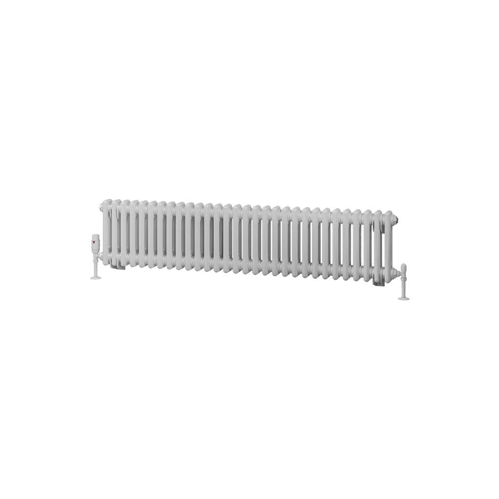 Eastbrook Rivassa Gloss White Horizontal Traditional Column Radiators