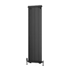Eastbrook Rivassa Matt Anthracite Vertical Traditional Column Radiators - Central Heating