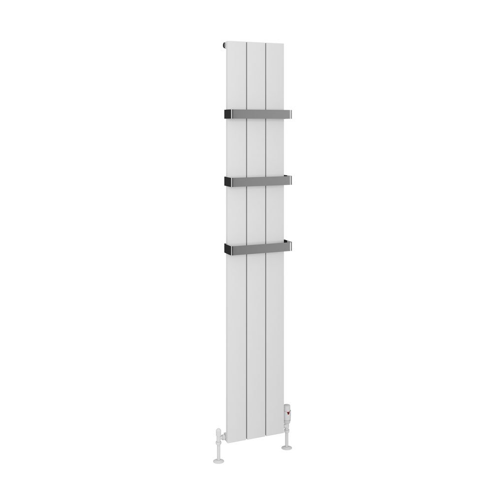 Eastbrook Rosano Matt White Vertical Aluminium Radiators