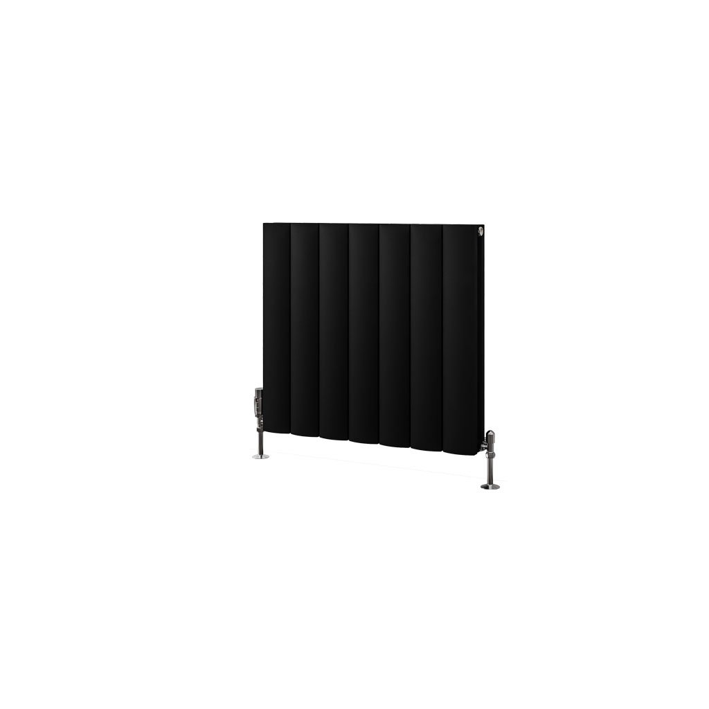 Eastbrook Guardia Matt Black Horizontal Aluminium Radiators - Central Heating