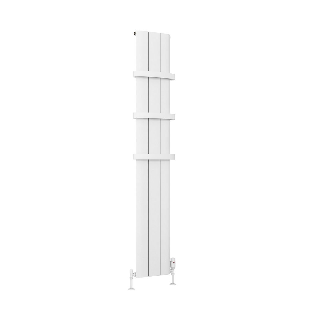 Eastbrook Peretti Matt White Vertical Aluminium Radiators