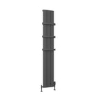 Eastbrook Peretti Matt Anthracite Vertical Aluminium Radiators