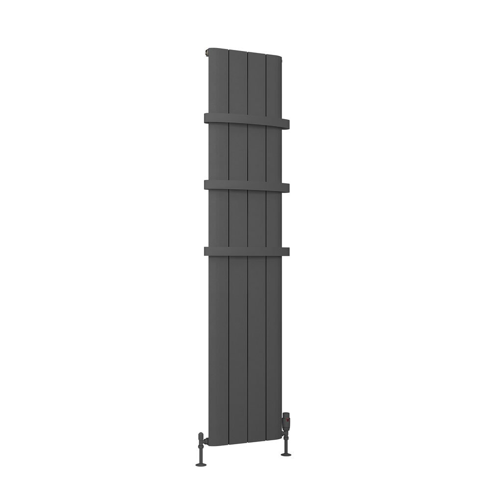 Eastbrook Peretti Matt Anthracite Vertical Aluminium Radiators