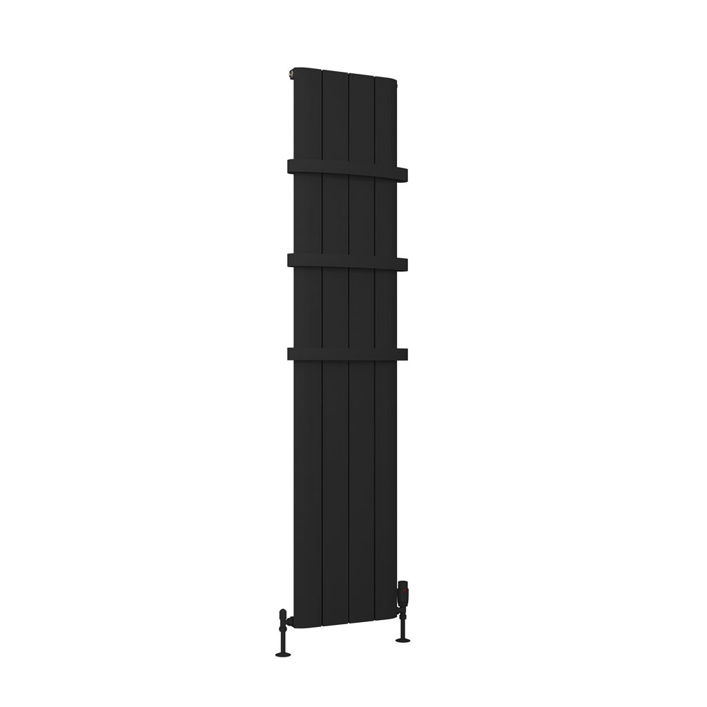 Eastbrook Peretti Matt Black Vertical Aluminium Radiators