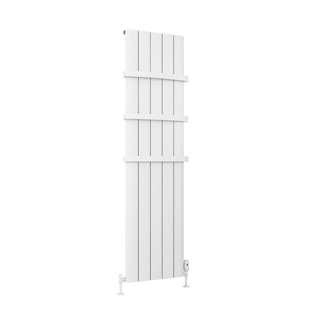 Eastbrook Peretti Matt White Vertical Aluminium Radiators