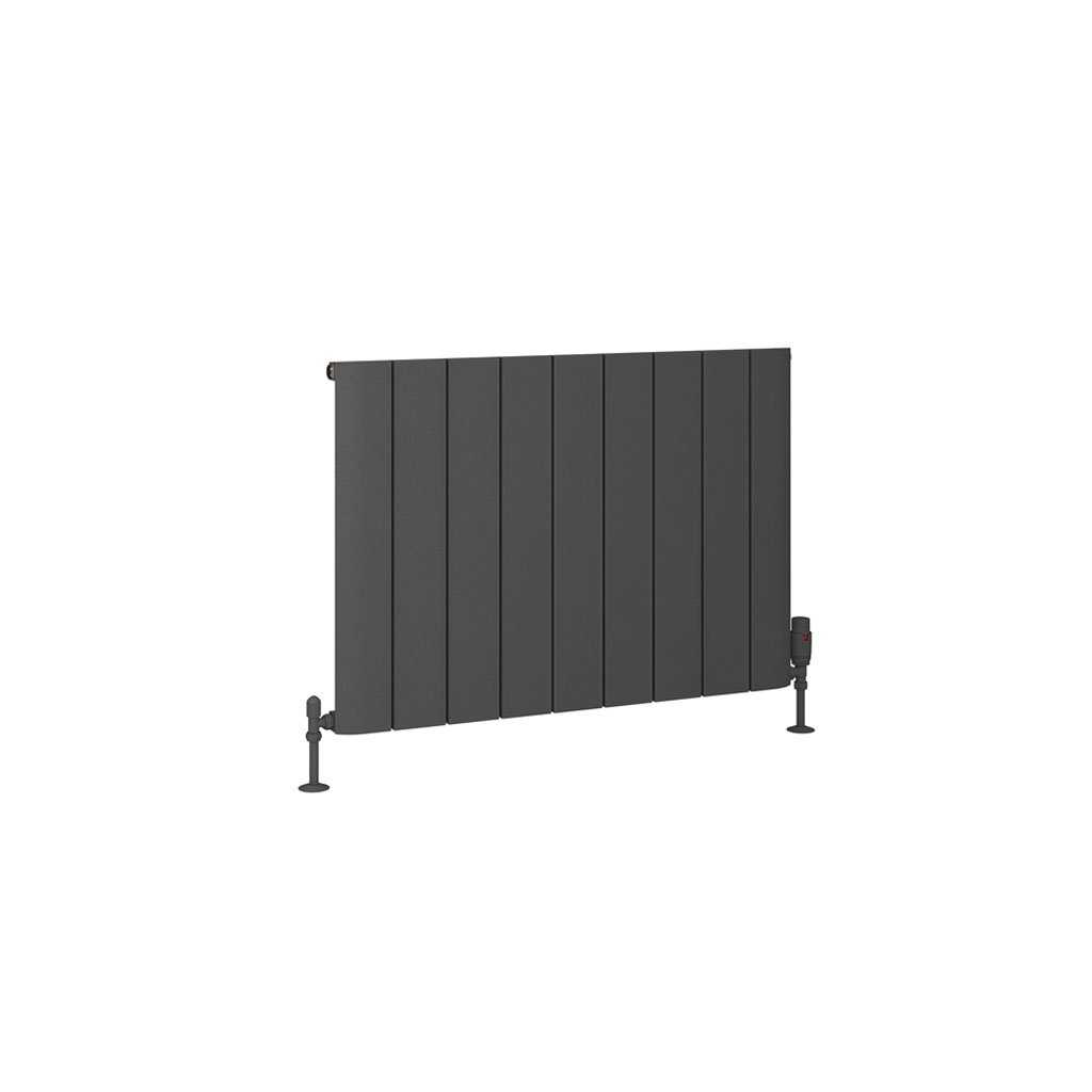Eastbrook Peretti Matt Anthracite Horizontal Aluminium Radiators