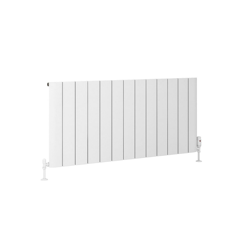 Eastbrook Peretti Matt White Vertical Aluminium Radiator
