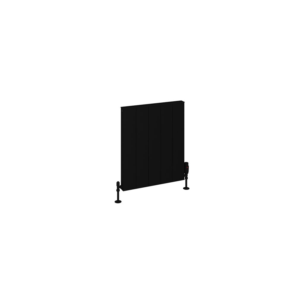 Eastbrook Vesima Matt Black Horizontal Aluminium Radiators