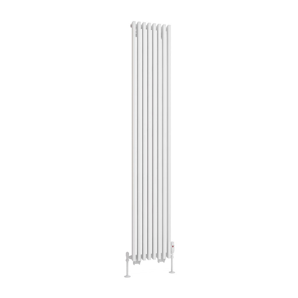 Eastbrook Rowsham Matt White Steel Vertical Designer Radiators