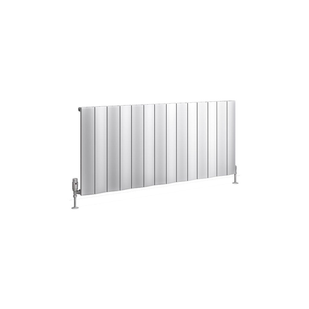 Eastbrook Fairford Matt White Horizontal Aluminium Radiators - Central Heating