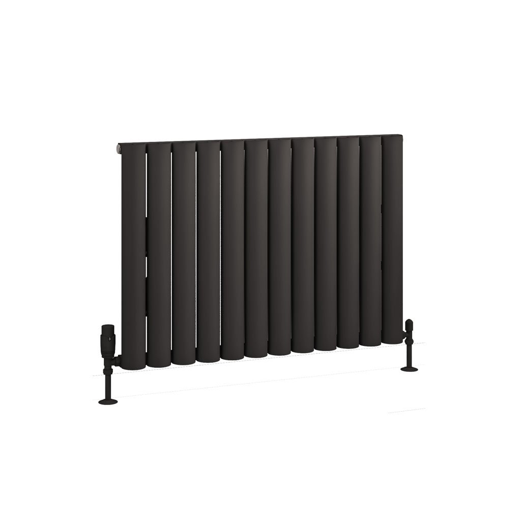 Eastbrook Kelmscott Matt Anthracite Horizontal Aluminium Radiators - Central Heating