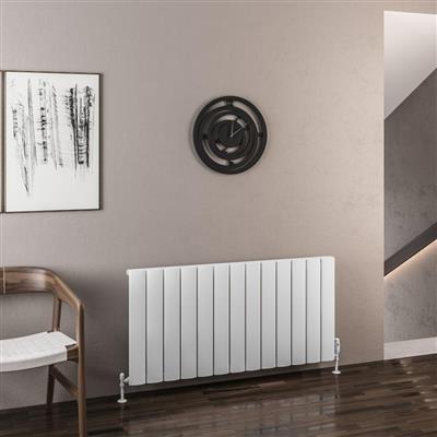 Eastbrook Malmesbury 600 x 1230 Aluminium Radiator, Matt White