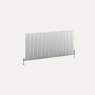 Eastbrook Malmesbury 600 x 1230 Aluminium Radiator, Matt White (view 2)