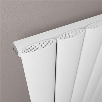 Eastbrook Malmesbury 600 x 1230 Aluminium Radiator, Matt White (view 3)
