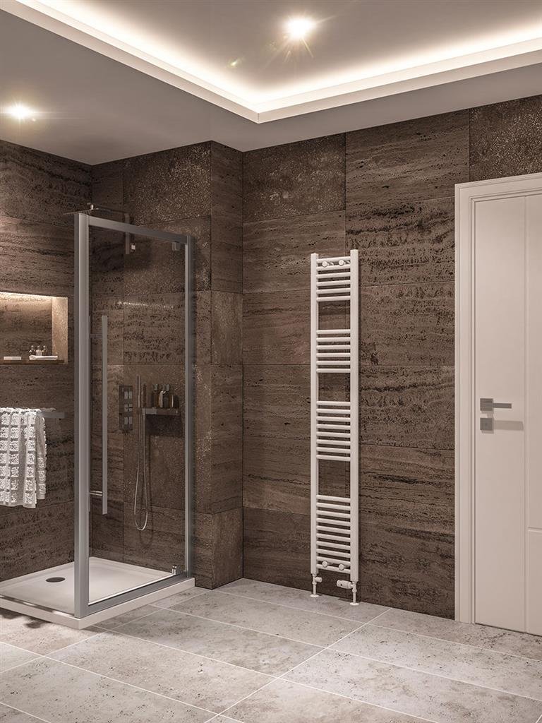 Eastbrook Wingrave Gloss White Straight Multi Towel Rails