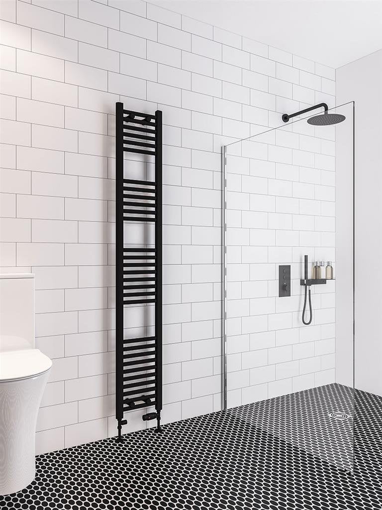 Eastbrook Wingrave Matt Black Straight Multi Towel Rails